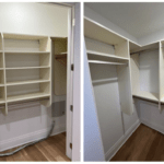Floor-Based Primary Closet